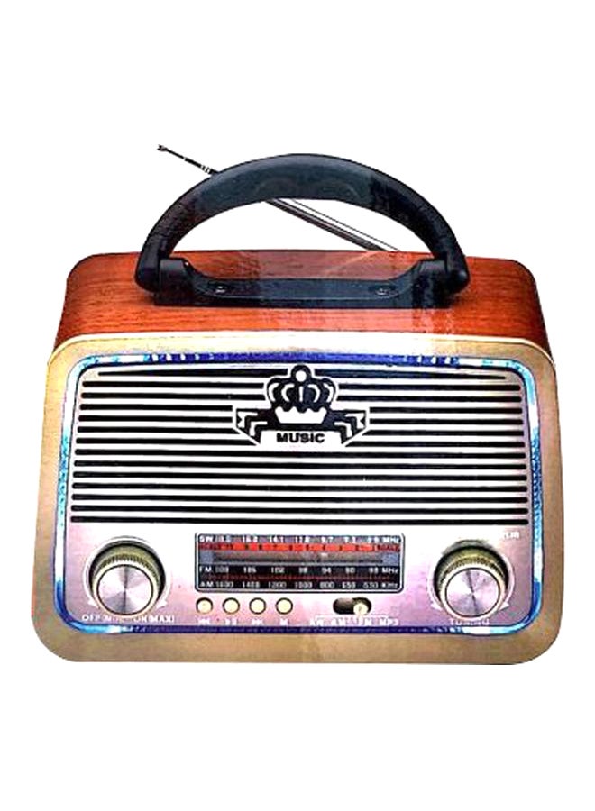 Mini Bluetooth Radio Speaker Brown/Black/Silver