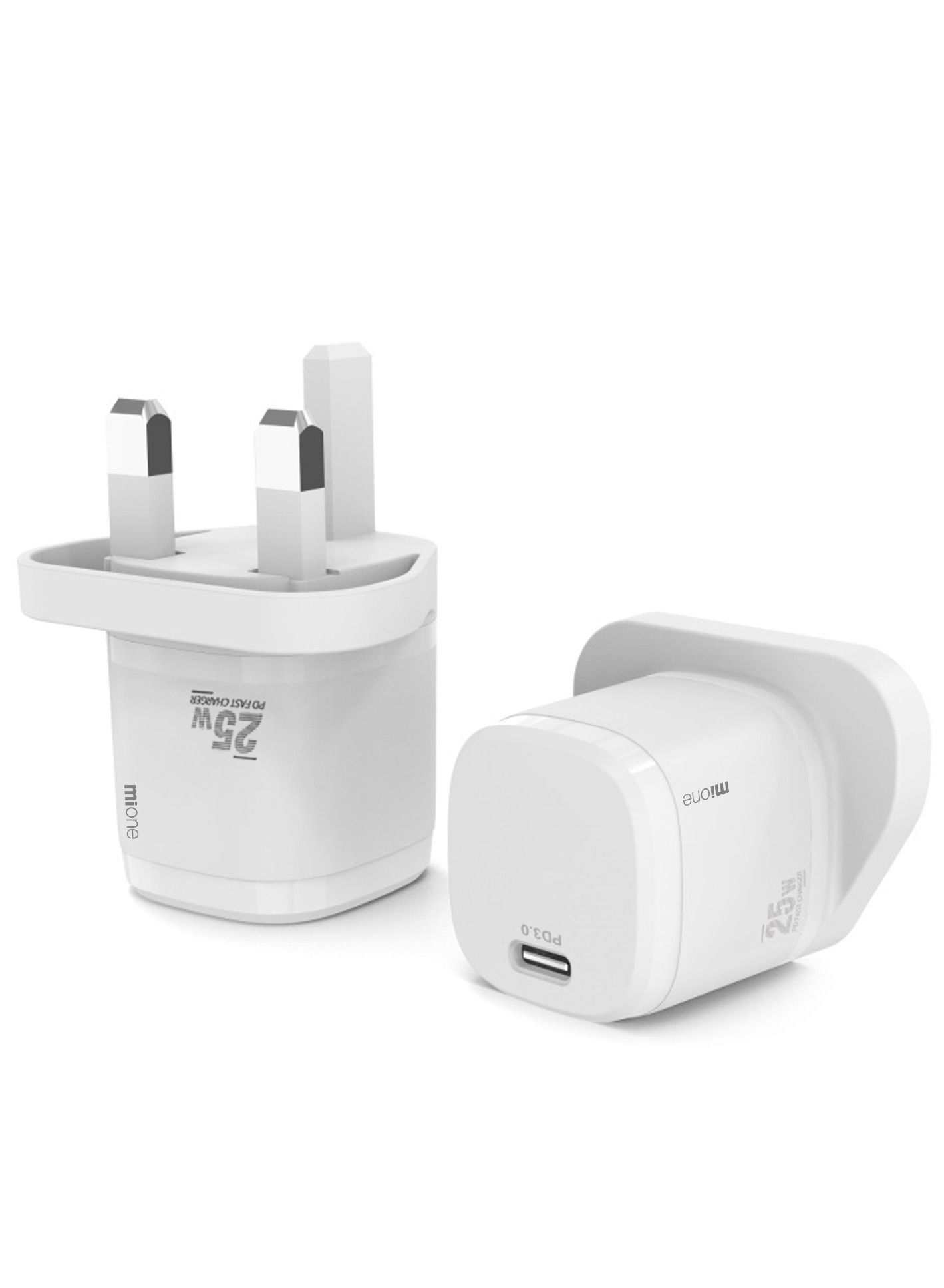 Mione 25W PD 3.0 Super Fast Charger Plug with Type- C