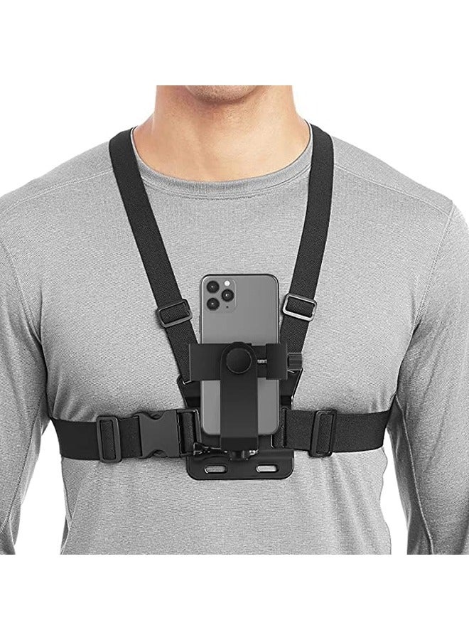 Mobile Phone Chest Mount Harness Strap Holder