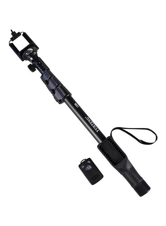 Monopod Handheld Pole Selfie Stick With Shutter Remote Black