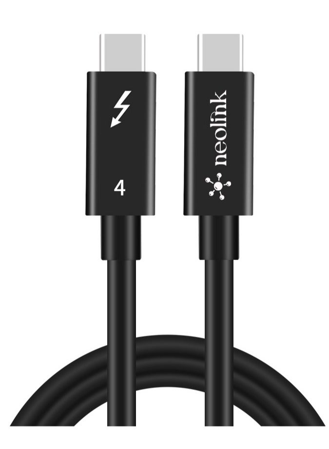 Neolink Super Speed USB C Thunderbolt 4 Cable 40Gbps Transfer Speed 240W Fast Charging Cord and 8K@60Hz Video & Audio Function Compatible with All Thunderbolt 3 and 4 Devices (1M)