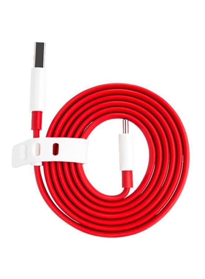 Official Dash Charge Type-C Cable For OnePlus Red