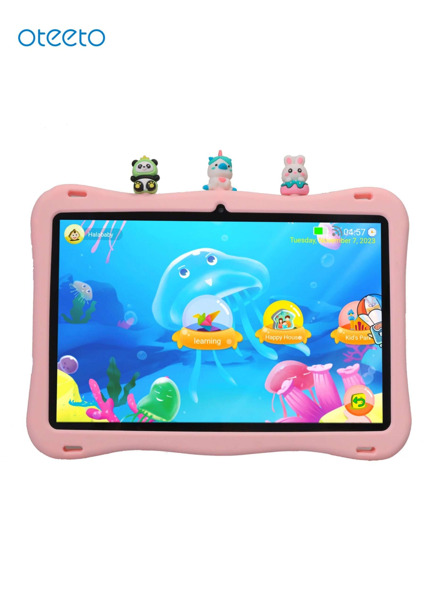 Oteeto Oteeto TAB 10 Kids Tablet/10.1 Inch IPS/Octa Core 1.8 GHz Processor/6GB RAM + 128GB ROM/5MP Front + 8 MP Rear Camera/Single SIM 4G Network/8000 mAh/Android 13/Includes Sticker