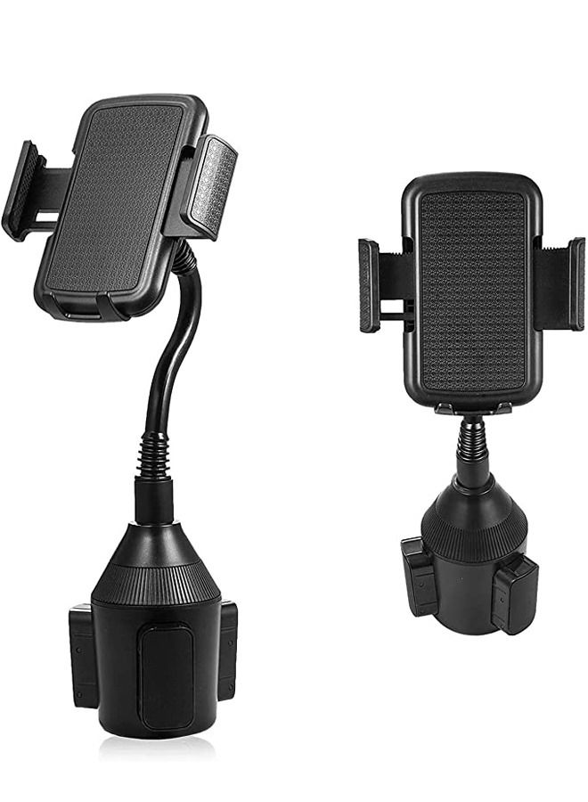 Padom Car Cup Holder Phone Mount with A Long Flexible Neck for any Cell Phones iPhone 11 Pro iPhone Max iPhone SE iPhone XS iPhone Max iPhone X iPhone 8 iPhone 7 Plus Galaxy Google Pixel