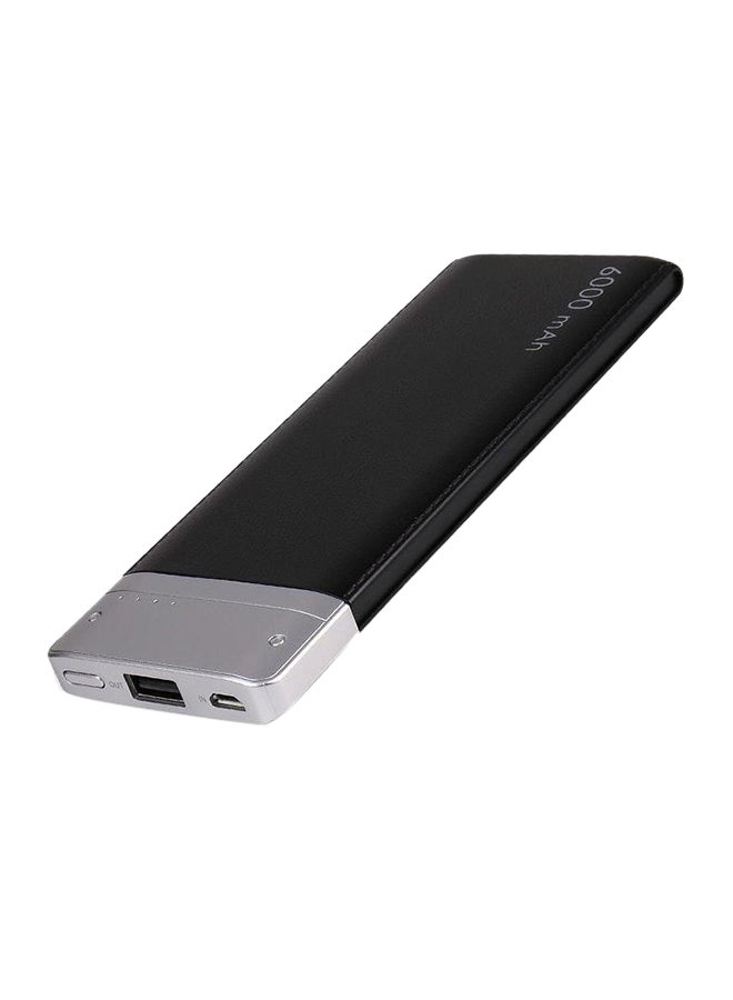 Power Bank Ultra Slim Real Capacity:6000Mah Dp662 Black