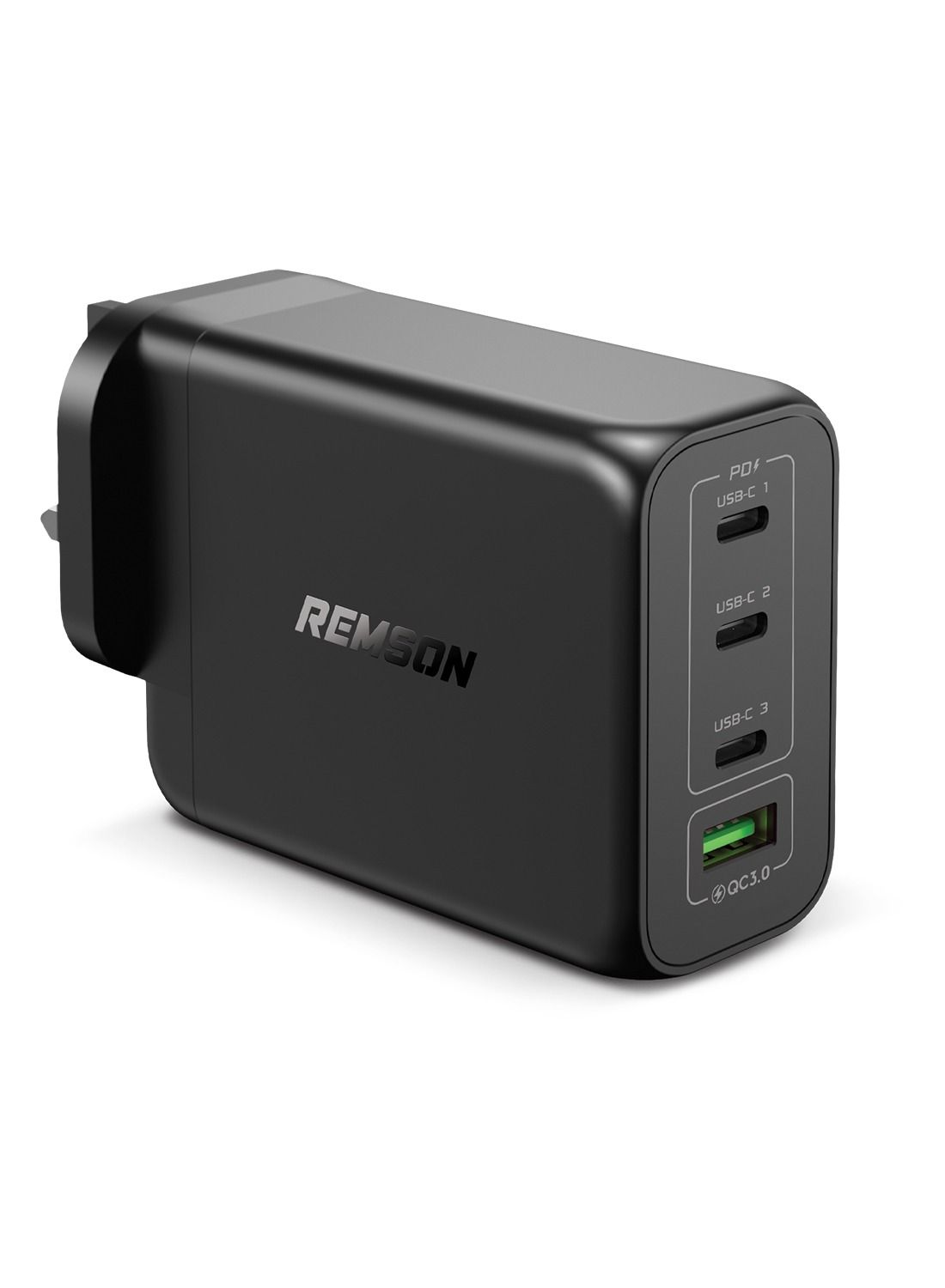 Remson 200W 4-Ports GaN 2 Pro Charger USB-C Power Wall Adapter Fast Charging PD 3.0 with USB-A Port  Compatible with iPhone 13/13 Mini/13 Pro/13 Pro Max/SE/11/XR/XS