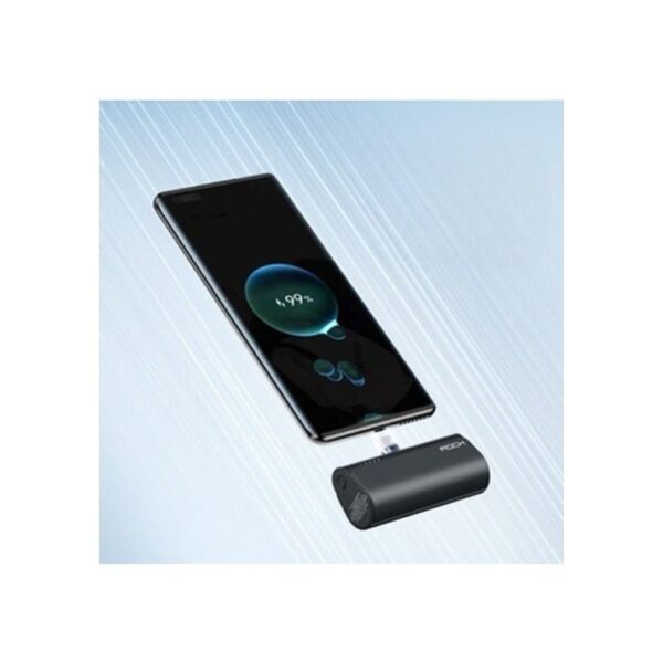 Rock iphone Mini Portable power bank Charger type C 4800mAh with Built in Cable Compatible with android phone