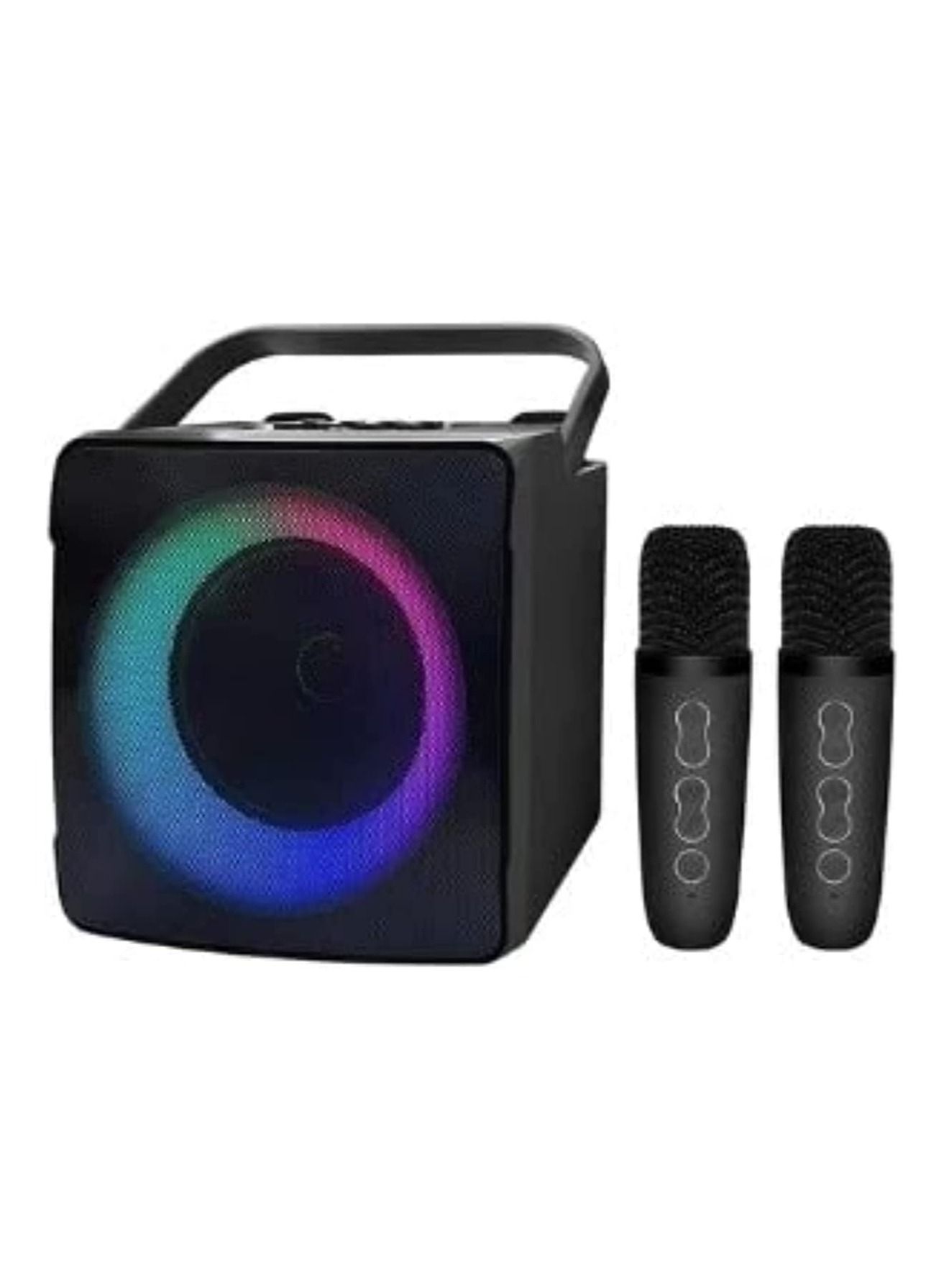 SDRD SD-508 Home KTV Outdoor Portable Bluetooth Speaker with Dual Wireless Microphones