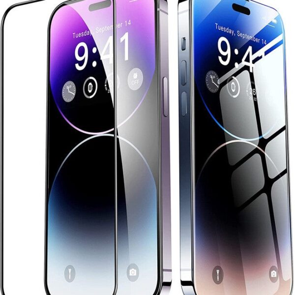 Shatterproof Protection Tempered Glass 9H Hardness HD Clear Case-Friendly Auto-Alignment Frame Screen Protector For Apple iPhone 14 Pro 6.1 inch Clear