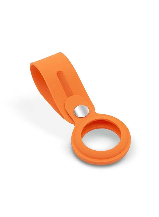 Silicone AirTag Loop Strap Orange