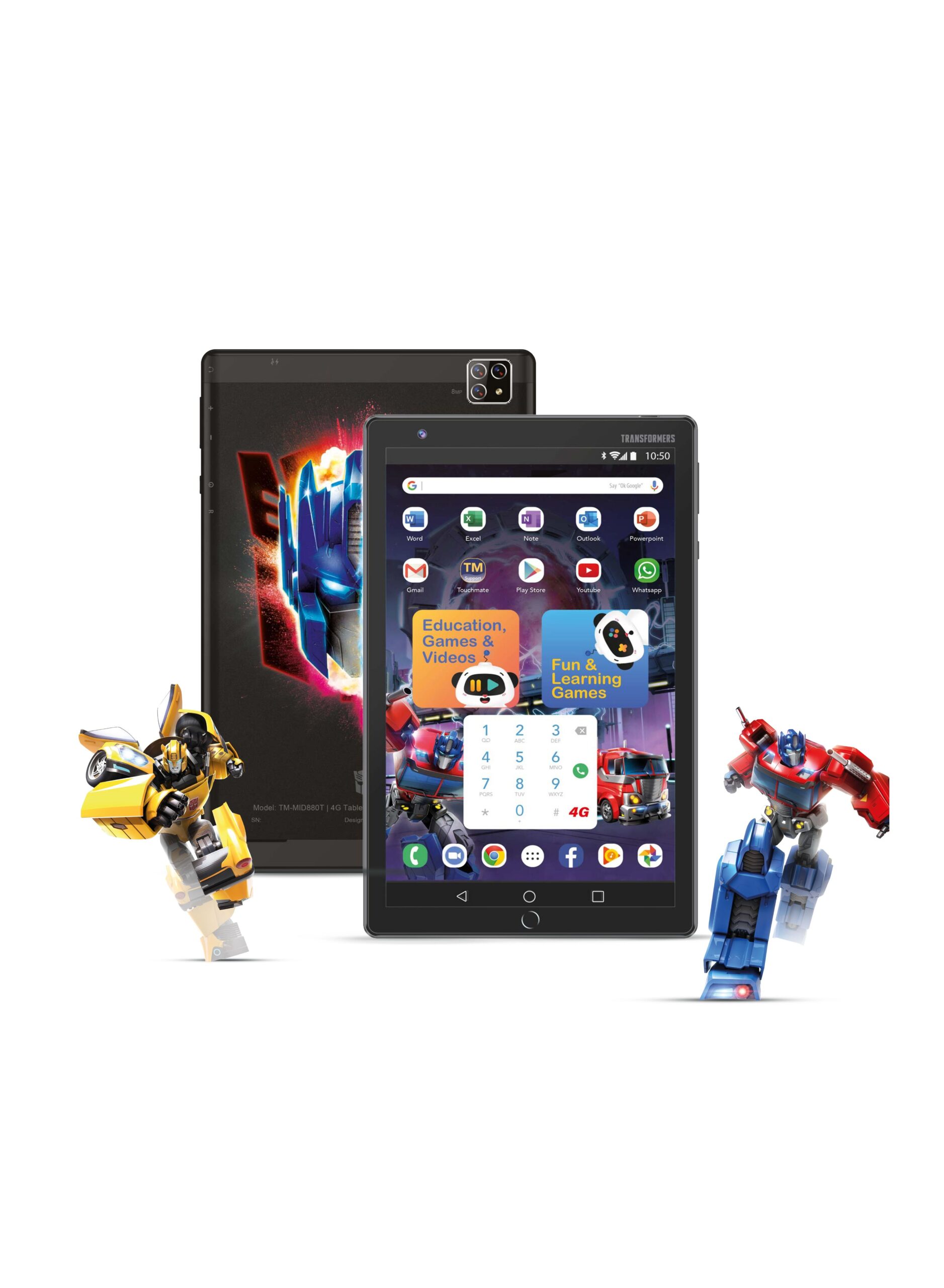 TRANSFORMERS Transformers 8" Calling Tablet with 32GB Internal Memory and 3GB RAM