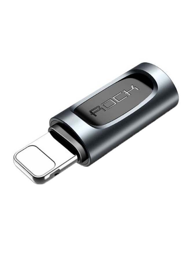 Type-C To Lightning Adapter Black/Silver