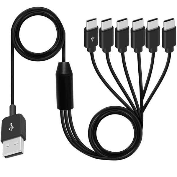 USB A to USB C Splitter Cable