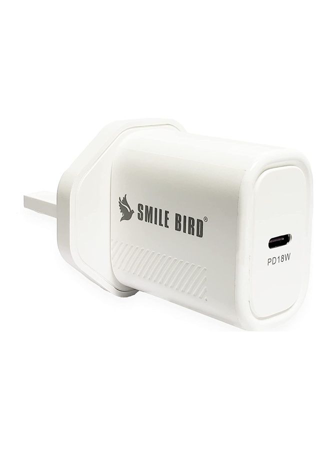 USB C Charger White