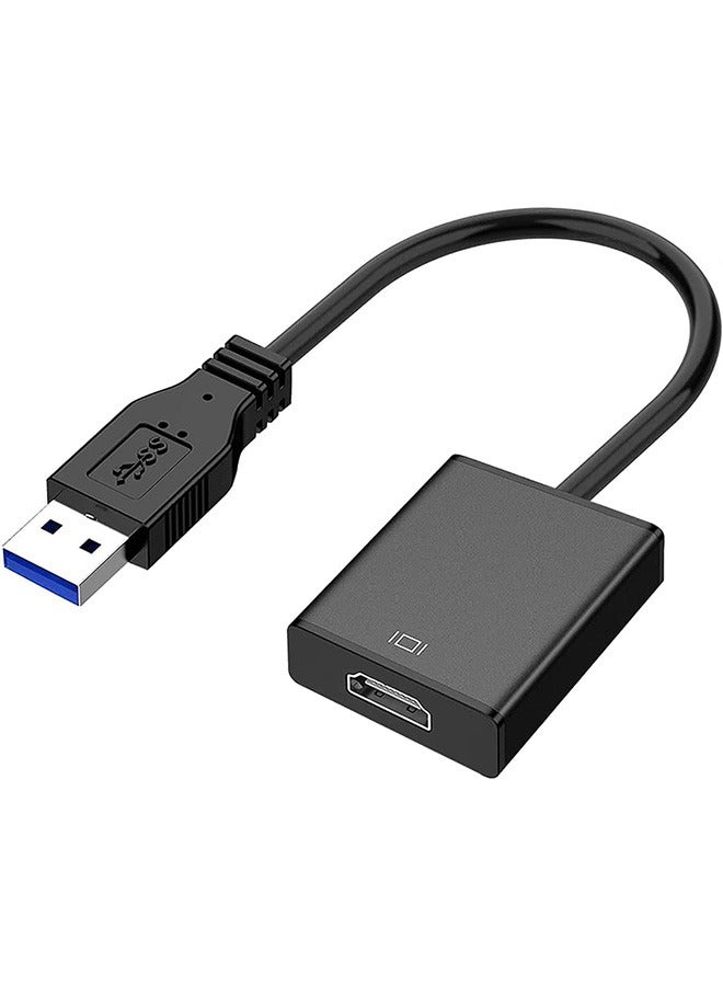 USB to HDMI Adapter for Multiple Monitors 1080P Compatible with Windows XP 7 8 10 11