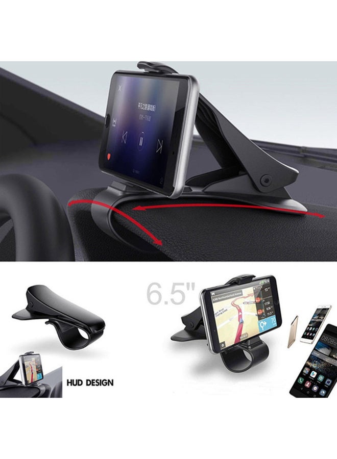 Universal Car Dashboard Mount Holder Stand Clamp Clip For Smartphone Black