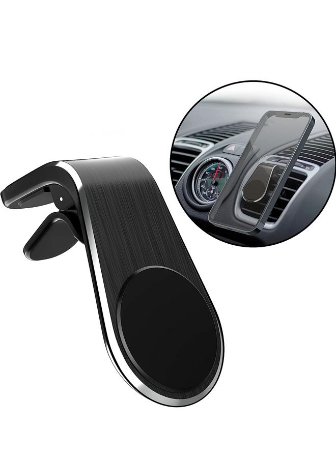 Universal Magnetic Air Vent Car Cell Phone Holder Cellphone Dashboard Clip Magnet Mobile Phone Stand Mount for Automobile Dash; Compatible All iPhones and Others up to 7" inch Display.