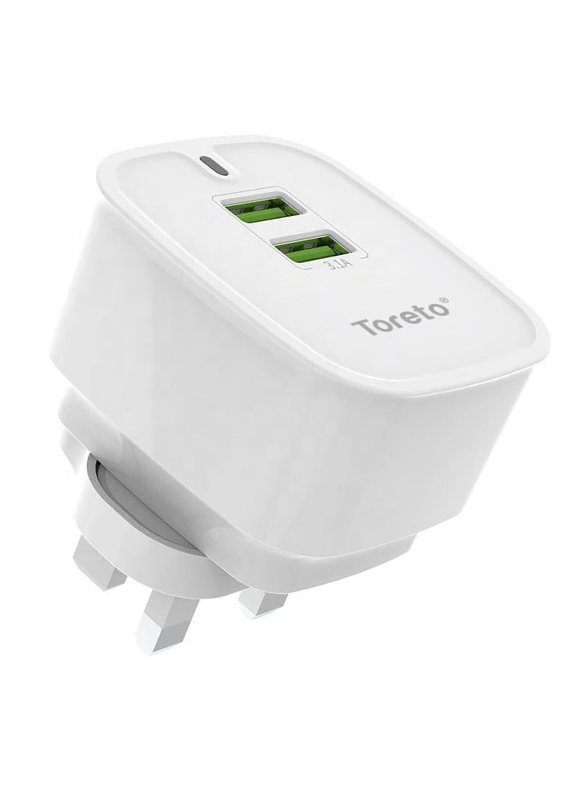 Wall Charger Dual USB W/iOS Cable TOR-508