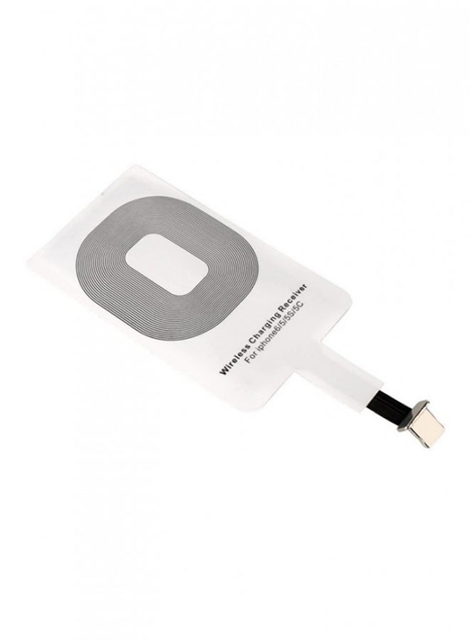 Wireless Charging Adapter For Apple iPhone White