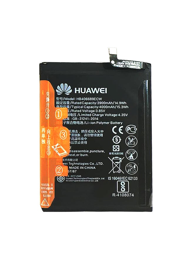 Y7 Prime Li-Ion Replacement Battery With 4000 mAh Overcharge Protection