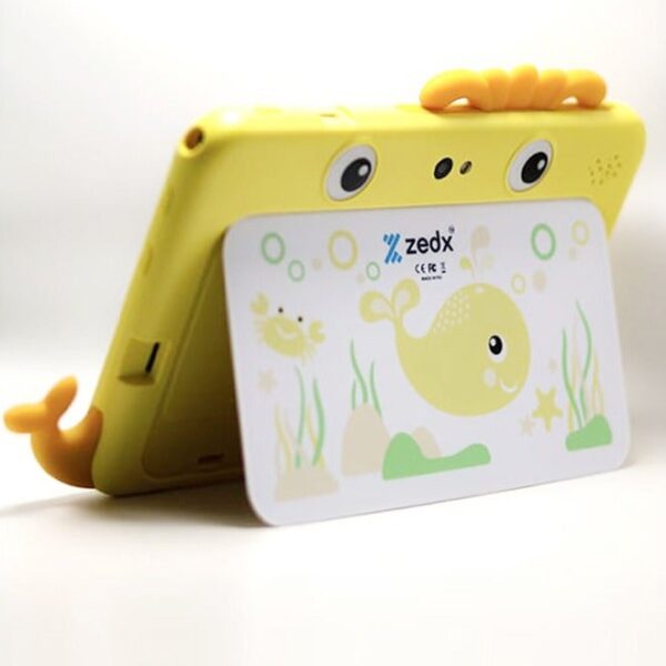 zedx Zedx ATZ01 7 Inch HD Display Kids Wifi Tablet Wth 4GB RAM 64 GB ROM Dual Camera and 3000 mAh Battery Yellow