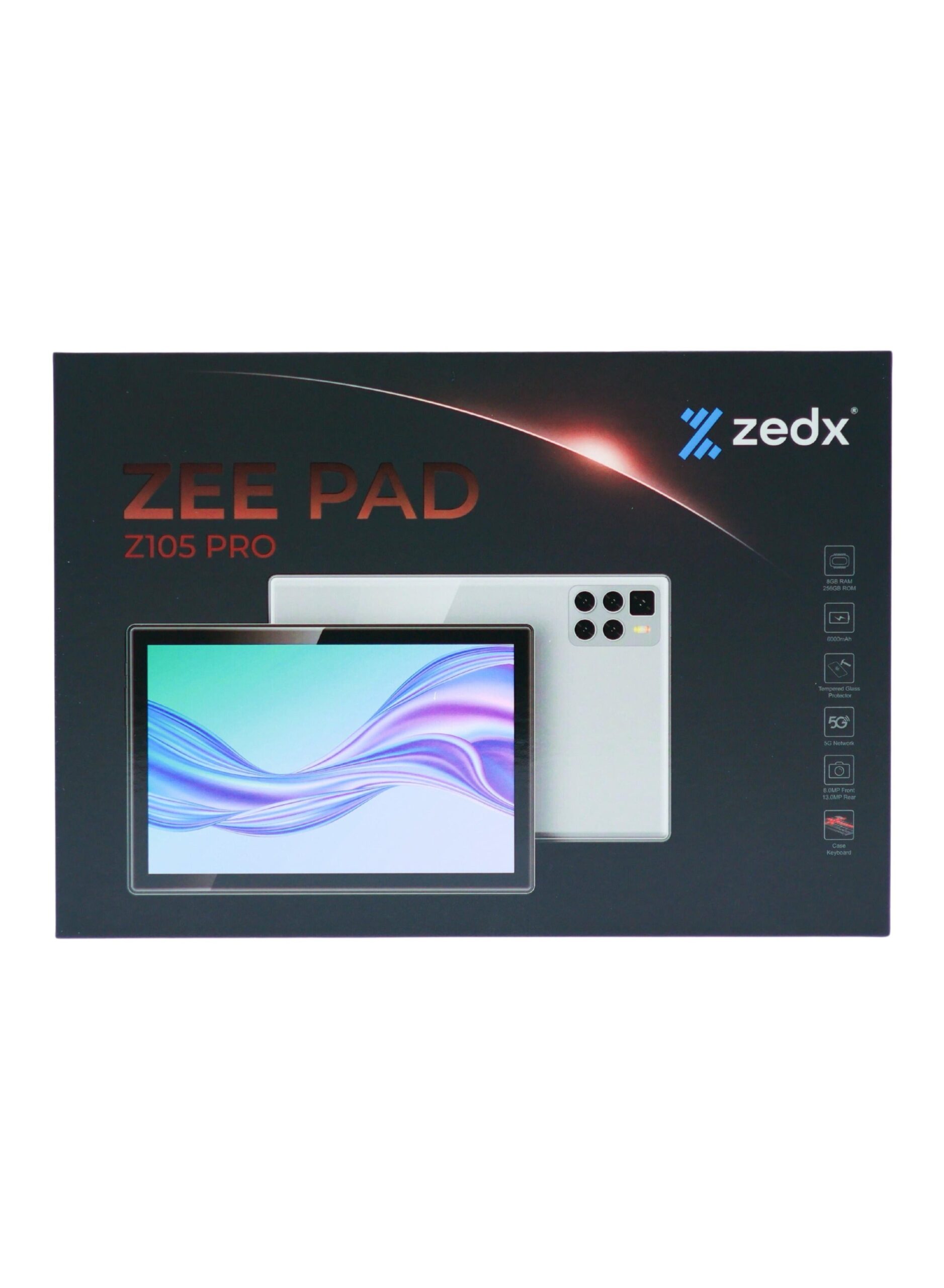 zedx zee pad Z105 Pro 5G tab 10inch 8gb ram 256gb Rom case keyboard